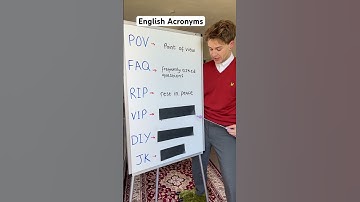 Acronyms in English #englishlesson #englishteacher #learnenglish #englishtips #ingles #英語 #esl