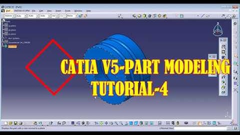 CATIA V5||tutorial-4|PART MODELING (REVOLVE,POCKET,CONSTRAIN SKETCH)