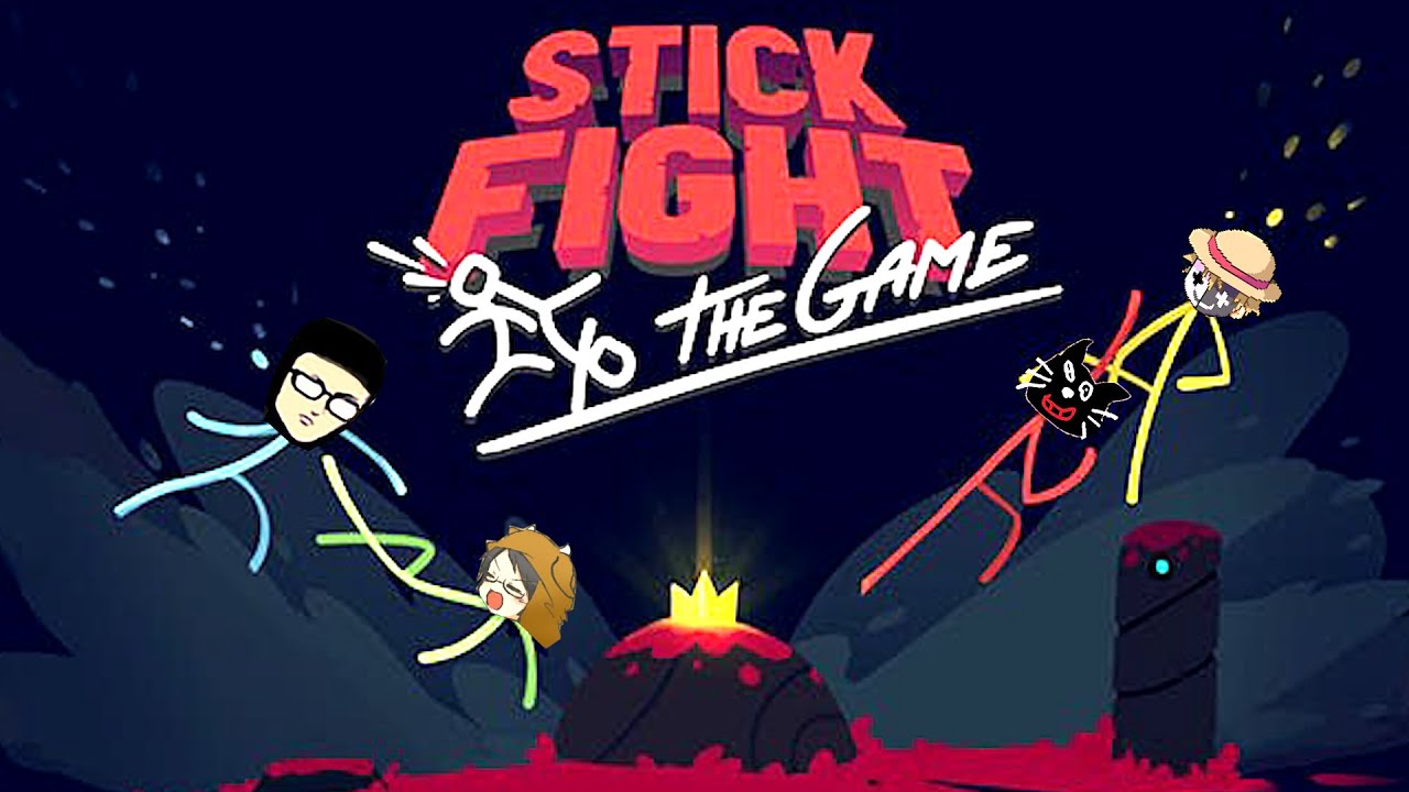 【4人実況】ハチャメチャすぎてずっと笑えるゲーム『 Stick Fight: The Game 』