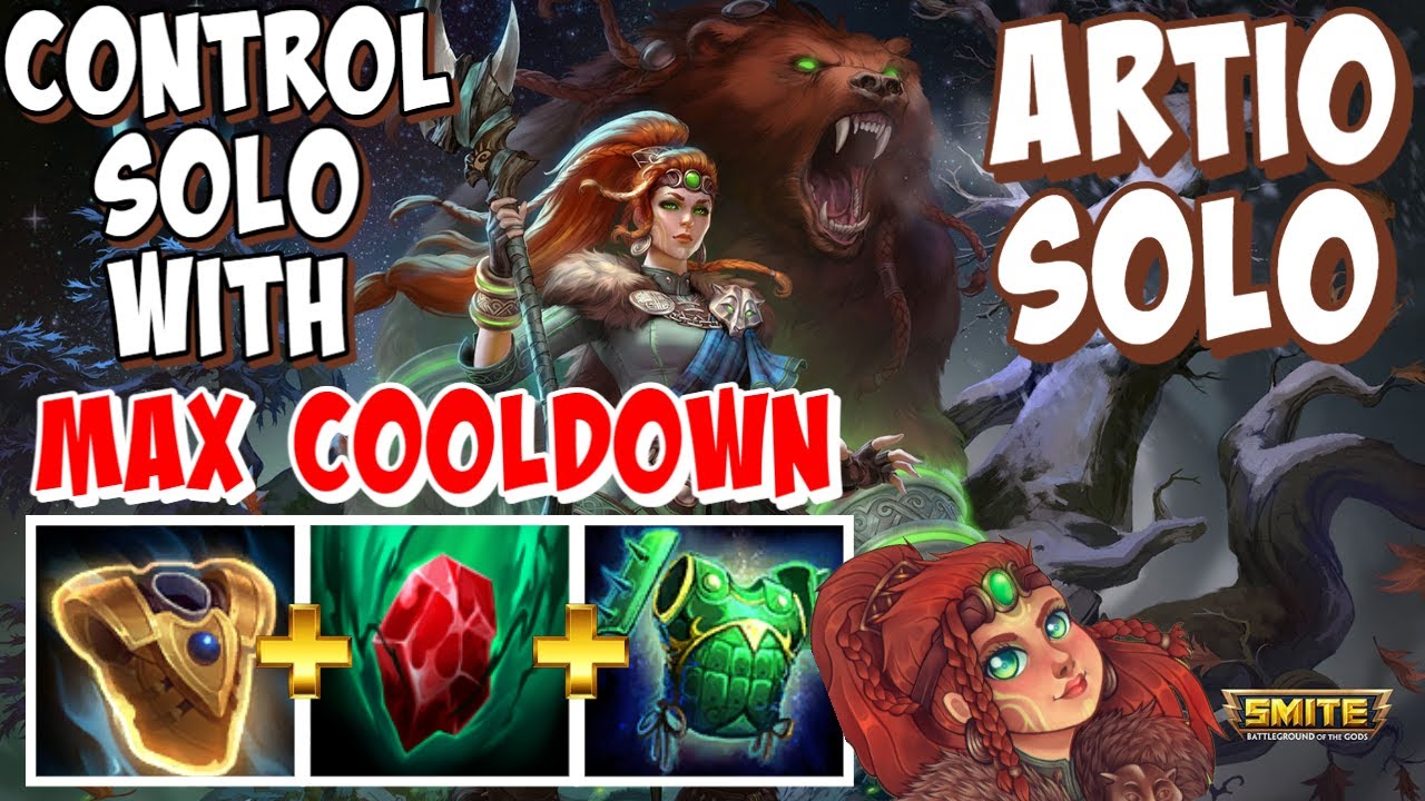 ARTIO SOLO GAMEPLAY SMITE SEASON 9 - MAX COOLDOWN IS BROKEN!