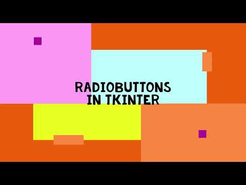 RadioButtons in tkinter #7 | Python GUI tutorial