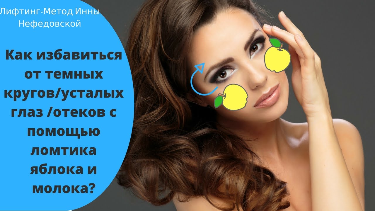 Как избавиться от темных кругов/усталых глаз/отеков с помощью ломтика ...