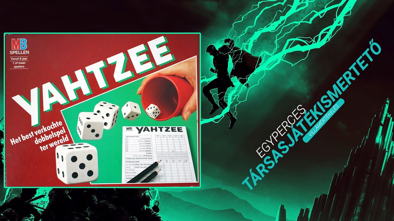 105. Yahtzee / Kockapóker | Egyperces társasjátékismertető - YouTube