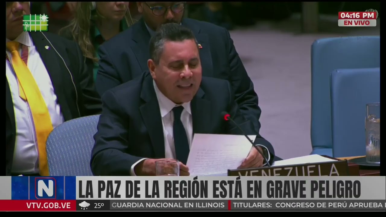 Samuel Moncada en el Consejo de Seguridad de la ONU sobre amenazas de Estados Unidos a Venezuela