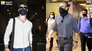 Tiger Shroff Returns From London After Completing Heropanti 2 Shoot. Anna Suniel Shetty At Airport