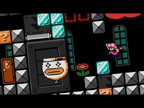 I made a MMORPG grinding level in Mario Maker 2