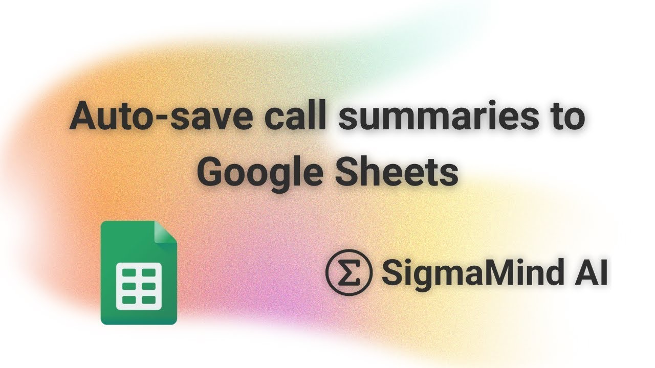 Send Call Summaries to Google Sheets | SigmaMind AI Webhook + n8n Tutorial
