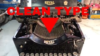 Royal 10 Typewriter Clean Typefaces Slugs Segment Pivots Ribbon Lift Sticky Typebars