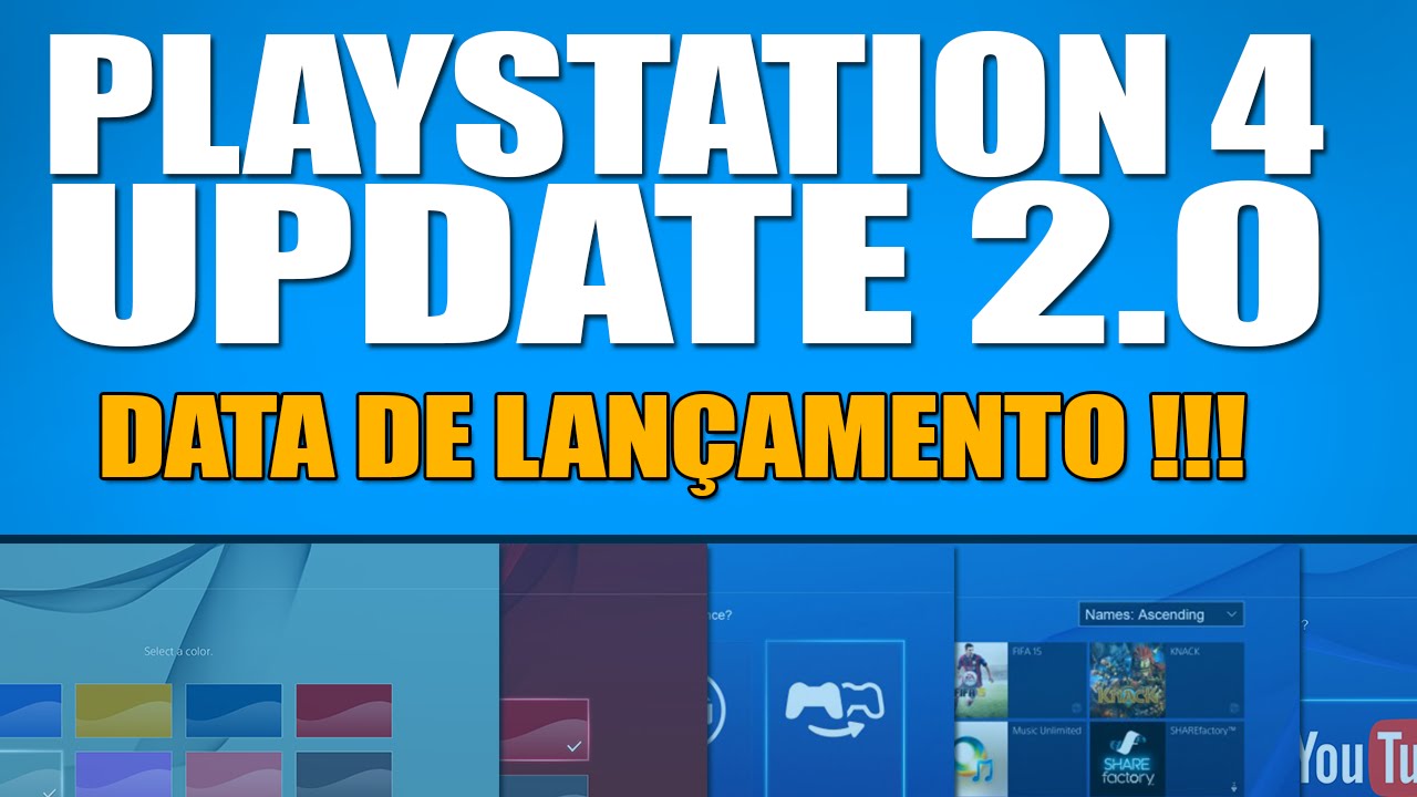 PS4 Update 2.0 Data de Lançamento + Resumo das novidades Noberto