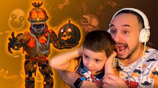 FNAF 4 - HALLOWEEN EDITION! ПАПА РОБ, ЭРИК И ЯРИК ИГРАЮТ В FIVE NIGHTS AT FREDDY`S!