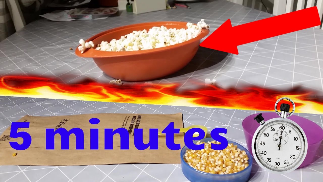 Life Hack to make popcorn in less than 5 minutes with no ...