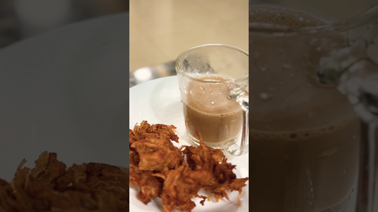 Rainy weather and Evening snacks with cup of Tea☕ 