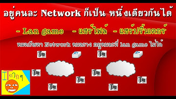 จำลอง Network  [Lan game, แชร์ไฟล์, แชร์ปริ้นเตอร์] [แก้ปัญหาคอมพิวเตอร์]