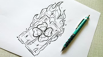 How to Draw Playing Cards Step by Step / Drawing Lucky Seven / Easy Drawing Tutorials