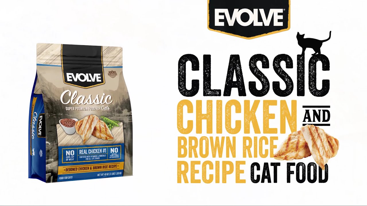 Evolve Classic Chicken and Brown Rice Recipe Cat Food YouTube