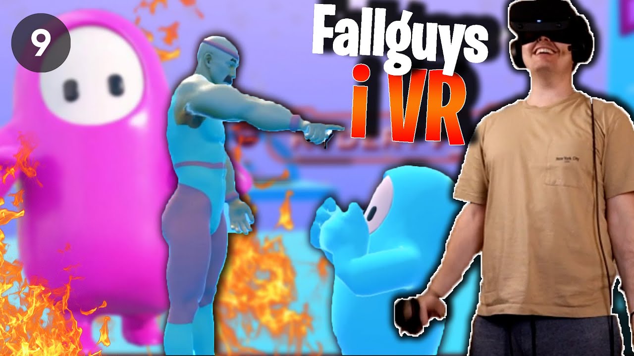 Fall guys, om det var virkelig? (Fallguys VR) - Med Broonstar - YouTube
