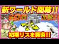 【新ワールド】危険すぎるワールド!初期リス周辺を探索してアイテムを集める!#2【統合版/マイクラ】