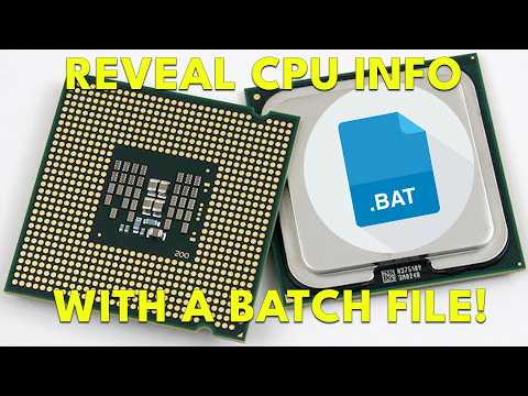 Master Intel & AMD CPU Detection Using Batch Files - Easy Guide!