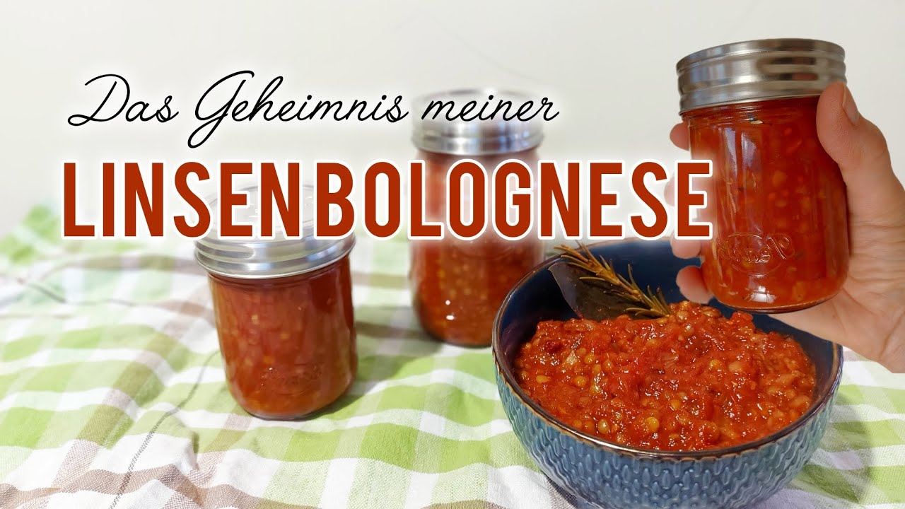 Pflanzliche Pastasauce Rezept: gesund und schmackhaft Linsen + 3 Alternativen