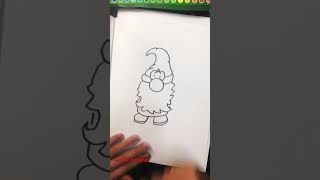 A Fall Gnome Drawing#fall Art#shorts
