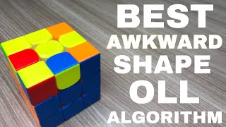 Best AWKWARD shape OLL algorithm + fingertricks