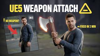 UE5 Weapon System Made EASY ⚡ Attach Weapons in Seconds!