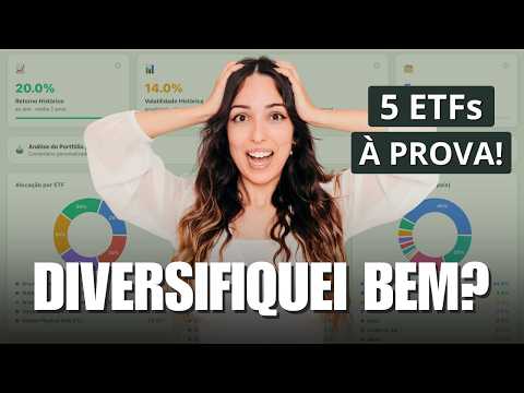 Analisei o MEU Portfólio de 5 ETFs (eis o que descobri)