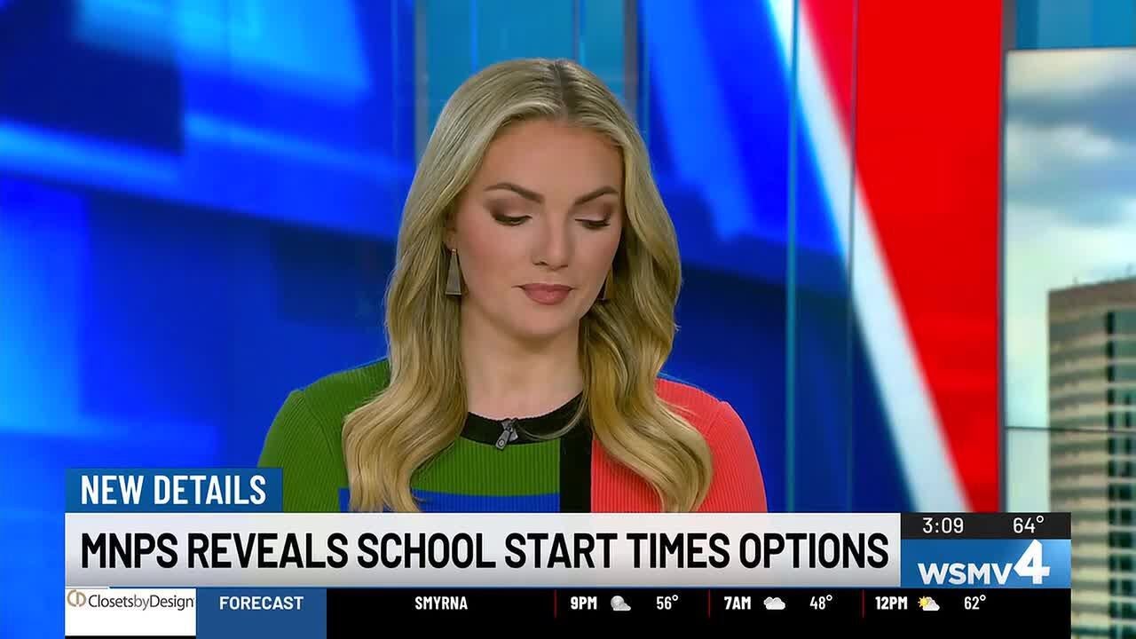 MNPS reveals school start times options