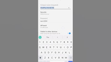 How to find , turn on 🔛and set a password for hotspot on one plus nord