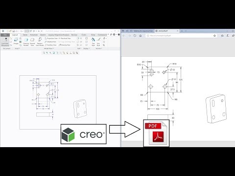 Creo Drawing tutorial: How to configure a pentable file for pdf export