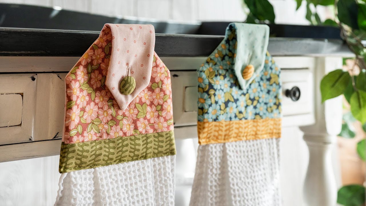 Hanging Kitchen Towel Pattern and Tutorial PDF (Instant Download) 