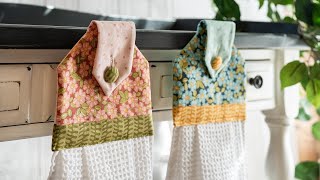 DIY Hanging Kitchen Towel – Sewing Tutorial – Sewing