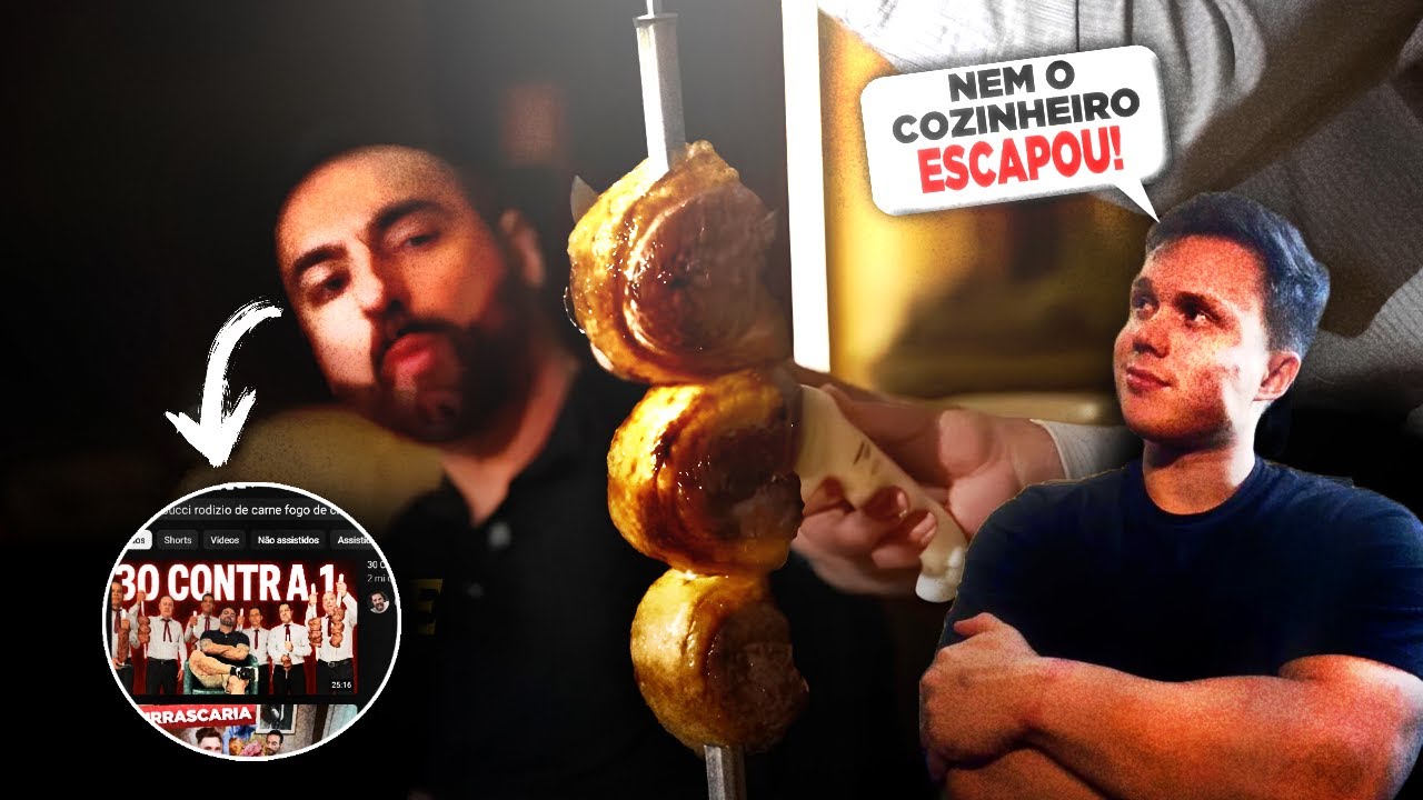 CORBUCCI É UMA ABERRAÇÃO - 30 CHURRASQUEIROS contra 1 COMILÃO