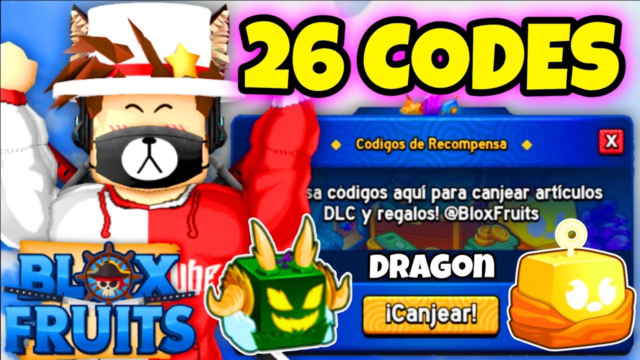 26 CODIGOS DE BLOX FRUITS CODES ROBLOX *FRUTA DRAGON* - YouTube