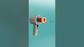 Pneumatic impact wrench dismantled. Look what is inside #shorts #engineering #animation