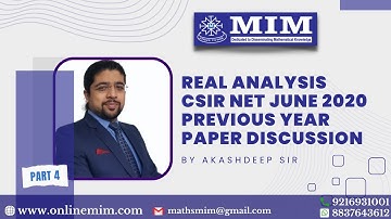 Real Analysis CSIR NET JUNE 2020 Questions Discussion by Akashdeep Sir  #csirnetmaths #csirnet2020