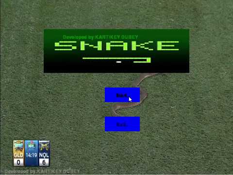 snake game in python using pygame library
