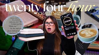 reading for 24 HOURS challenge 🕰️✨🤎 (can i catch up to my goodreads reading challenge?!)