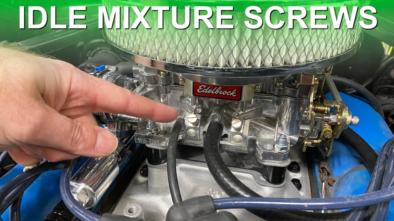 How to Adjust Idle Mixture Screws 