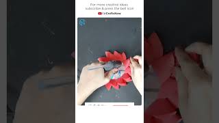 Easy Paper Flower Making | #DIYCrafts | 5 Minute Crafts | #ytshorts