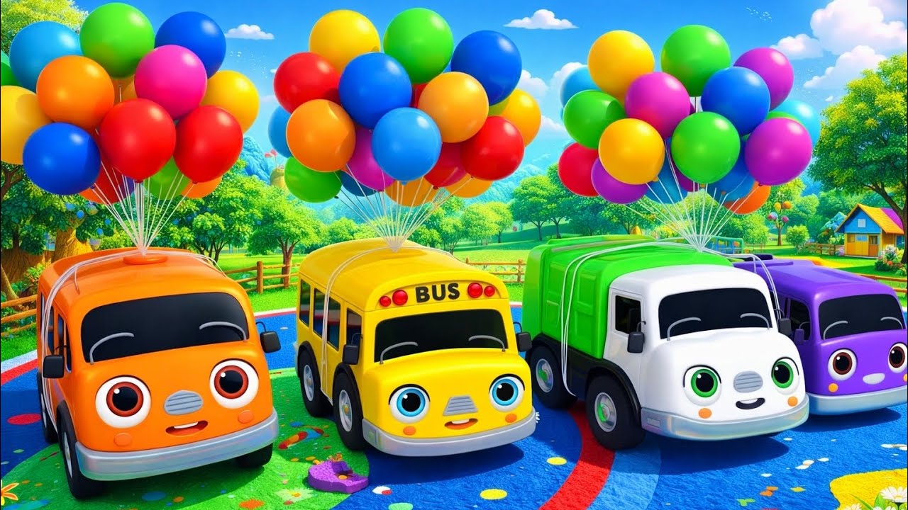 “Wheels on the Bus | Fun Nursery Rhyme for Kids with Sing Along & Colorful Animation!”