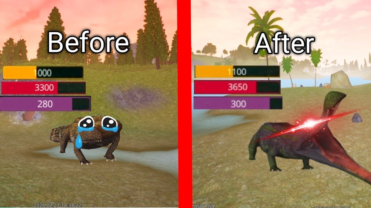 The sarcosuchus experience | huge buff | the cursed isle 