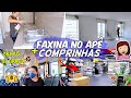 PRIMEIRA FAXINA NO APÊ NOVO, COMPRINHAS PRO APÊ, ANDAMOS DE ÔNIBUS DE GRAÇA ♥ - Bruna Paula