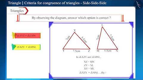 Side-Side-Side criterion of congruent triangles (SSS criterion) | Part 3/3 | English | Class 9