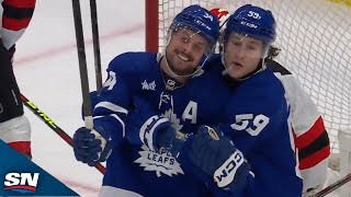 Auston Matthews Taps Home No. 68 Of Year To Double Up vs. Devils