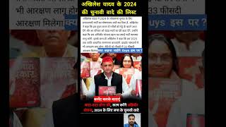 अखिलेश यादव के 2024 की चुनावी वादे की लिस्ट जारी  Lok Sabha Election 2024 Update  shorts viral