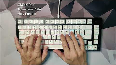 GMMK Pro with Drop Holy Pandas Typing Sounds