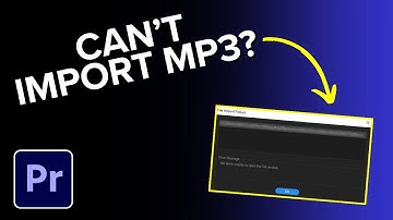 Premiere Pro Can’t Import MP3? Here’s How to Fix It!