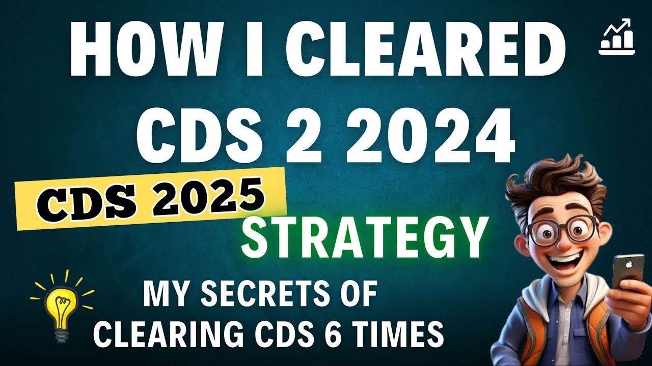 CDS 1 2025 English/GS/Maths Strategy | How I Cleared CDS 2 2024 - YouTube