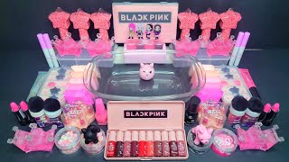 Blackpink slime - Mixing black pink makeup, parts, glitter and much more into clear slime